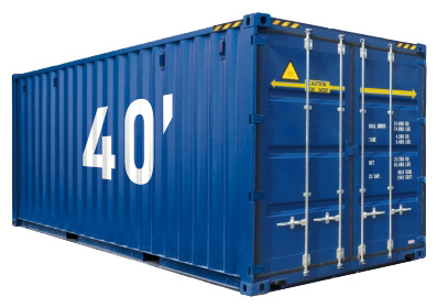 40ft high cube shipping container