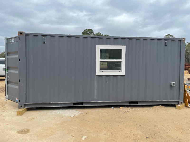 Custom shipping container office interior